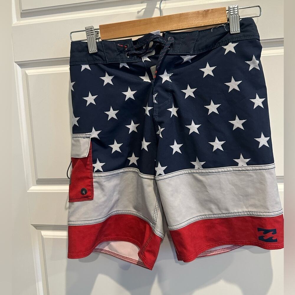 Billabong Platinum Pump American Flag Boardshorts